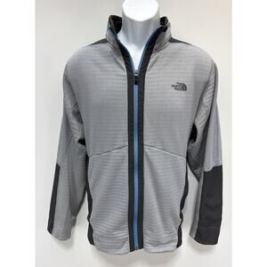 North Face Mountain Athletic Jacket Mens L Full Zip Thermal Fleece Lined Gray